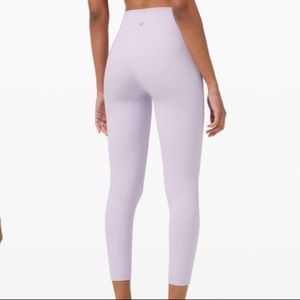 lululemon lavendar dew wunder under 25”